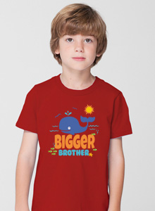 bigger brother whale t-shirt with pirate