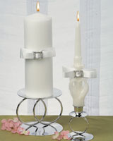 crystal elegance pillar candle