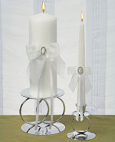 crystal pillar candle