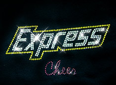express cheer custom rhinestone cheerleading shirt