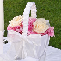 infinity flower girl basket