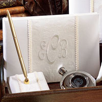 monogram guest book