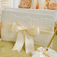 chantilly lace guest book