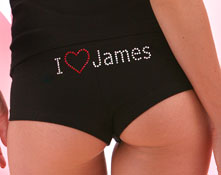 personalized i love panty