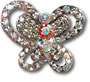 popit butterfly crystal