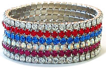swarovski crystal bracelets 6 set