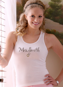 future mrs with ring tank top