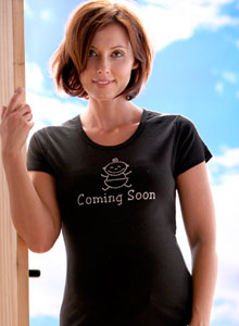 baby coming soon maternity t-shirt
