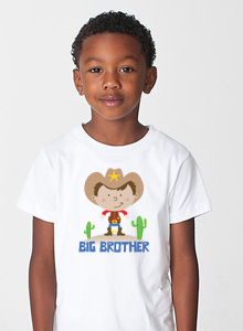 big brother t-shirt with cowboy