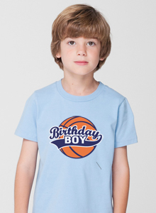 birthday boy basketball t-shirt