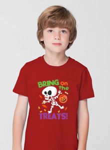 boys bring on the treats t-shirt