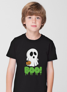 boys ghost boo t-shirt