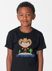 little brother cowboy t shirt