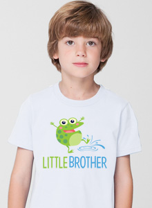 little brother jump for joy frog t-shirt