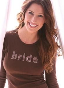 3 row bride t shirt