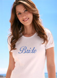 sparkling bride shirt 