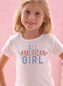 girls all american girl t shirt