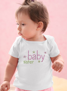 baby sister sparkling shirt
