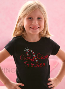 candy cane princess t shirt