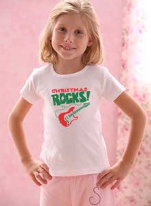 girls christmas rocks shirt