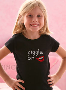 giggle on girls t shirt