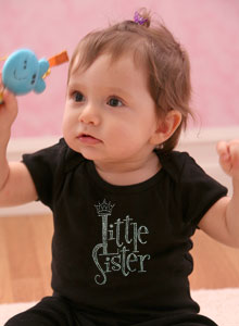 little sister w/ crown t-shirts