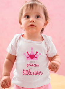 this little princess is a little sister t-shirt