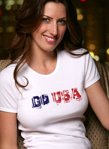 go usa graffiti t shirt