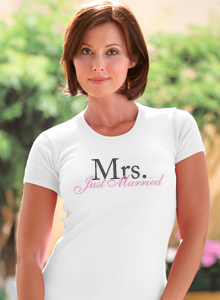 just married mrs t-shirt