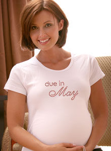 due date maternity t shirt