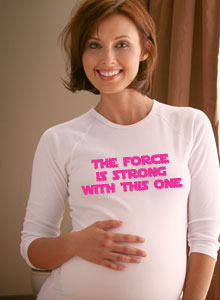 the force is strong with this one maternity t-shirt