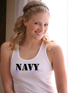 navy mom t-shirt