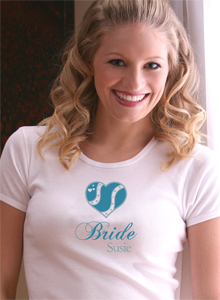 something blue bride t-shirt