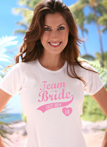 team bride varsity t-shirt