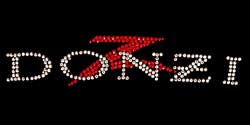 Donzi rhinestone logo