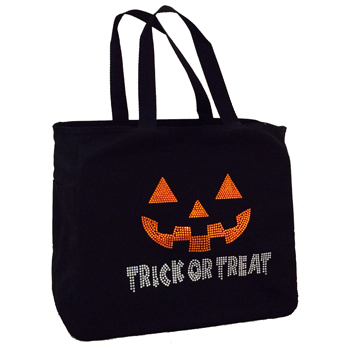 black trick or treat bag
