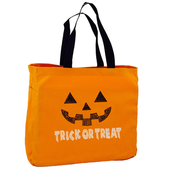 orange trick or treat bag