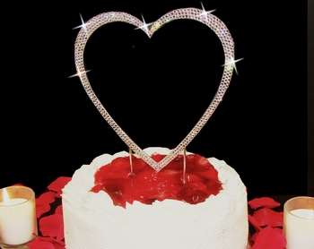 heart cake topper