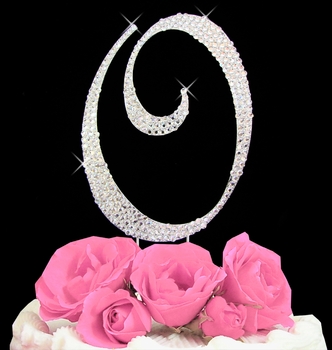 wedding cake topper letter O