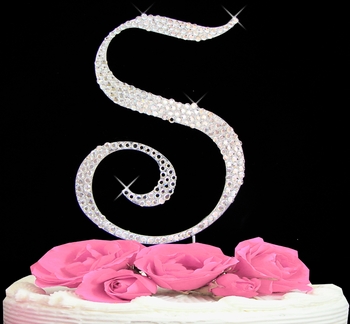 letter S wedding cake topper