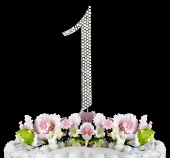 number 1 cake topper