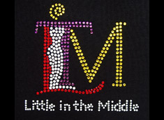 little in middle rhinestone heat transfer