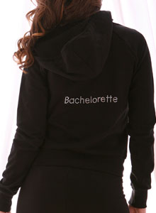 rhinestone bachelorette hoodie sweatshirt