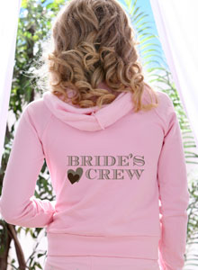bride's crew hoodie