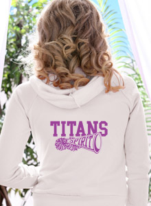 custom team spirit hoodie