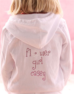 girls flower girl hoodie sweatshirt