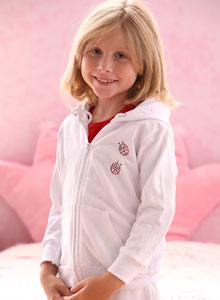 girl's lady bug hoody