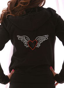winged heart hoodie