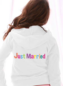 just married colors hoodie