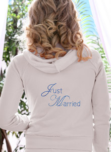 just married edwardian hoodie